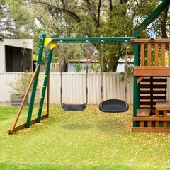 2 Pack Heavy Duty Plastic Swing Seats with Black a + Black B – 2 Pack