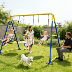 3-In-1 Swing Set for Backyard for Kids, with 1 Platform Swing, 2 Belt Swing, 600