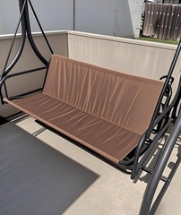 Porch Patio Swing Replacement Seat Cover, 2/3 Seat XL:62.2×20.5×20.5inch Coffee