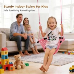 Swing Seat for Kids Heavy Duty Rope Play Secure Children Swing Set,Perfect fo…