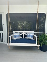 Handmade Outdoor Patio Swing – Weather Resistant, Comfortable