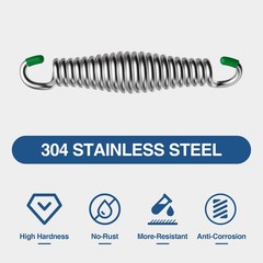 Heavy Duty Porch Swing Springs – 1400 LBS, 304 Stainless Steel,for Hammock, S