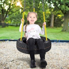 Tire Swing Chains Kit 360° Rotation Heavy Duty Swing Hanger with Coated Chain…