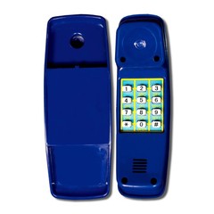 07-0014-B Children’s Blue Telephone Swing Set Accessory with Mount