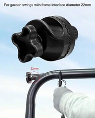 Outdoor Porch Patio Swings Plastic Fittings to Attach Canopy Frame to Swing F…
