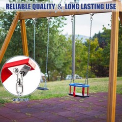 Tandefio 6 Sets Stainless Steel Swing Hangers 2000LB Capacity with 360° Swivel