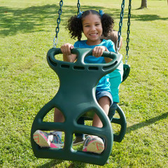 Dual-Ride Glider Swing