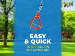 SWING SET STUFF TRAPEZE RINGS RED WITH HANGERS (PAIR) equipment accessories 0244