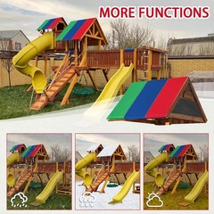 Playset Canopy Replacement Outdoor Swing Set Cover 210D Oxford Shade | 210D O…