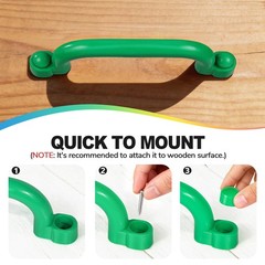 8Pcs Kids Playground Safety Handles -Swing Set & Climbing Frame Hand Grips, M…