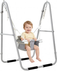 Baby Swing Set for Toddlers 6-36 Months Foldable Portable Indoor Outdoor Heavy