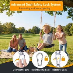 Weatherproof Kids Swing,264lbs Heavy Duty Tree Swing Seat with Ergonomic Desi…