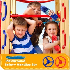 8 Pcs Playground Accessories Swingset Steering Wheel Safety Handles Plastic S…