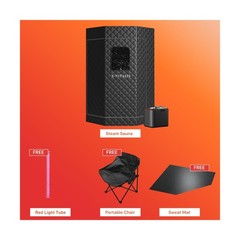 Portable Steam Sauna Tent for Home 3L Infrared Sauna for Indoor, Outdoor, Gym…