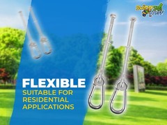 SWING SET STUFF INC. 3/8″ X 6″ SWING HANGER WITH SPRING CLIP equipment fun 0270