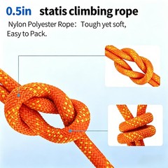 100Ft 1/2 Inch Heavy Duty Climbing Rope – for Tree Swing, Pulling, Outdoor & …
