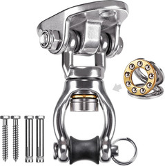 SELEWARE Heavy Duty Bearing Swivel Swing Hanger Stainless Steel Swing Hooks | 12
