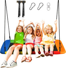 700LBS 60 Inch Giant Platform Tree Swing for Kids and Adults, Indoor/Outdoor Adj