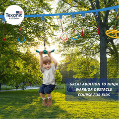 Swing Spins Set: 360° Handle Twist-Spin Flips Toy – Slackline Attachments Activa