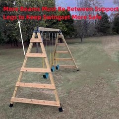 Heavy Duty Swing Sets Brackets 2 Black A-Frame Swing Set Brackets with All fo…