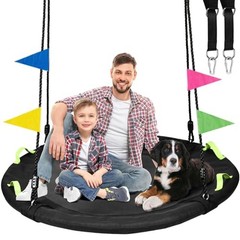 48 inch Tree Swing, Larger Saucer Flying Swing for Whole Family, 48 Inch