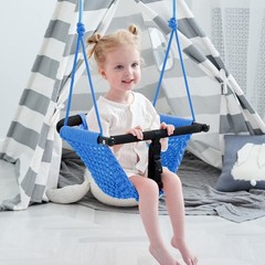 Toddler Swing & 2-in-1Baby Swing – Adjustable Rope Swing Seat for Kids Indoor…