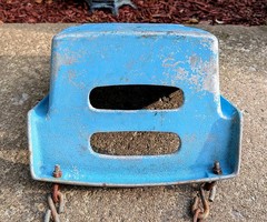 Vintage Metal Playground Swing Seat Blue Valley Industries Mexico Pennsylvania