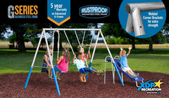 5-User Swing Set with Slide – Durable Backyard Playground