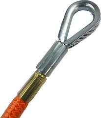 Steel Core Flip Line for Tree Climbing, 1/2 in x 8 ft – USA Made, Aluminum Sw…