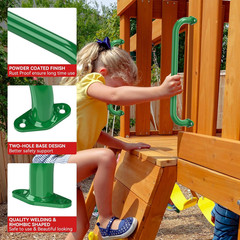 17.3 Inch Safety Playground Handles Metal Indoor Outdoor Climbing Monkey Bars Sw
