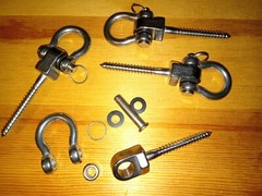 Heavy Duty Swing Hangers with Bearings – Set of 2 Stainless Steel 304 Screw NEW
