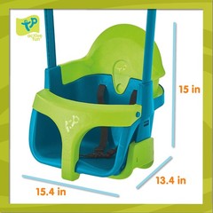 Tp Toys Baby Swing – Comfy Toddler Swing Seat Kids Outdoor Toys Quadpod