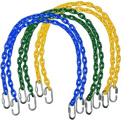 Playkids (2) 40″ Fully Coated Swing Set Chains for Playground Play set – Green