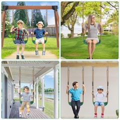 Heavy Duty Swing Seats for Kids & Adults, Non‑Slip Flat Plastic Tree Swing Se…