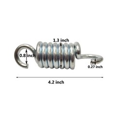 2 Pcs Hammock Chair Spring Porch Swings Hanging Chairs Springs 750Lbs Capacity