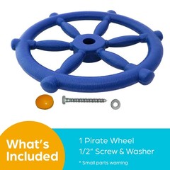 Pirate Ship Wheel Toy For Kids Outdoor Playhouse Easy To Install 12 Inch Diam…