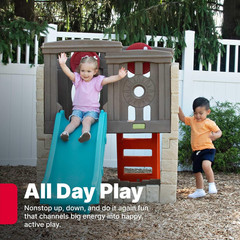 Step2 Woodland Climber II Kids Playset, Ages 2 –6 Years Old, Toddler Slide and C