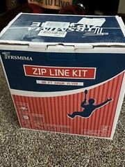 Trsmima Zipline Kit for Backyards 98 ft Zip Line for Kids Adults 350#