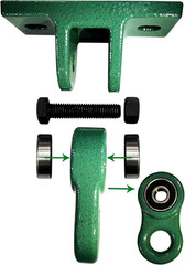 Heavy Duty Green Swing Hangers Screws Bolts Included Over 5000 Lb Capacity