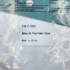 Gorilla Playsets Parts 11-5014 Monkey Bar Plate Green