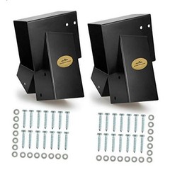 2 Swing Set Brackets for Swing Set A-Frame Heavy Duty with All Mounting Black