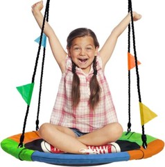 Eco-Friendly 24″ Swing Seat with Heavy-Duty Ropes – Perfect for Kids & Adults