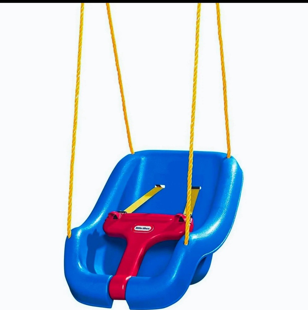 Little Tikes 2-in-1 Snug & Secure Swing High Back Blue Toddler Baby Seat