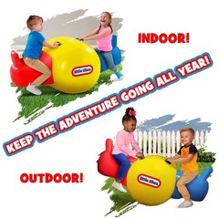Durable Inflatable Seesaw Toy Two Kids Ages 4-8 Indoor Outdoor Activity New
