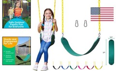 Easy Install Green Swing for Kids & Adults – Strong & Safe Playground Accessory