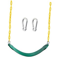 Heavy Duty Swing Seat Color with 66” Chain, Swing Set Accessories Green