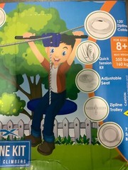 NEW! Hyponix 120’ Zip Line W/bonus Tree Climbers for Kids and Adults Outdoor Fun