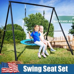 Metal Swing Set Heavy Duty Swings for Kids & Adult Outdoor Activity Up To 200KG
