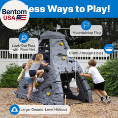 Skyward Summit for Kids, Climbing Wall Playset for Toddlers, Ages 4 –8 Years Old