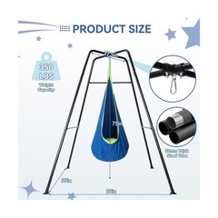Swing Stand Frame with Sensory Pod Swings,Sensory Swing Set for Kids,Heavy Du…